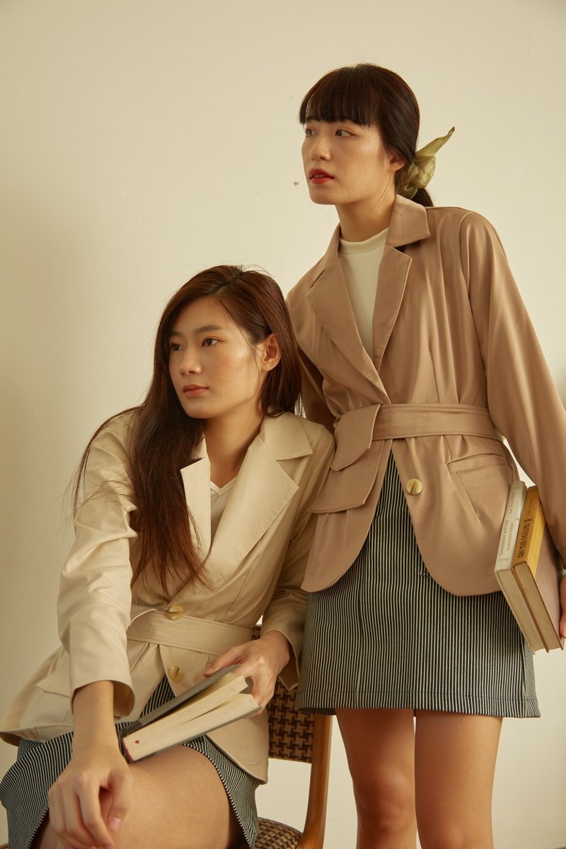 Highestjump Arther Suite (Cream) - 女装西装外套/风衣 - 棉．麻 