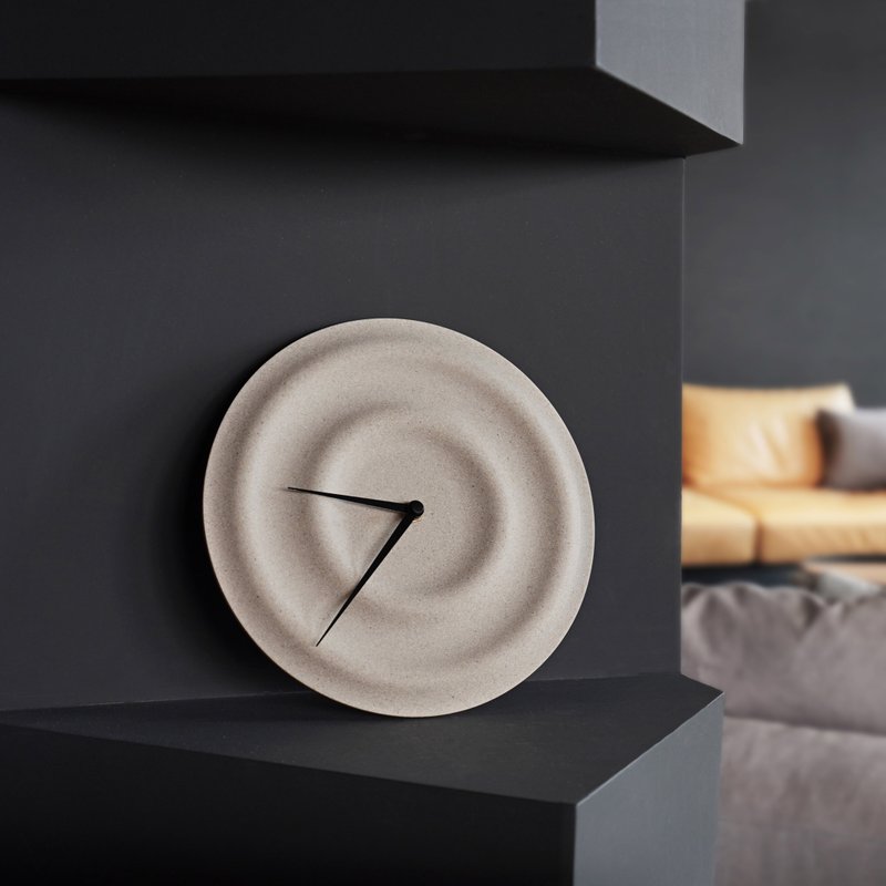 Ripple水波时钟 | 壁钟 - 时钟/闹钟 - 石头 卡其色