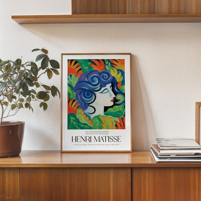 丛林女神 / 马谛斯风格 现代插画 海报 装饰画 挂画 无框画 - 海报/装饰画/版画 - 纸 