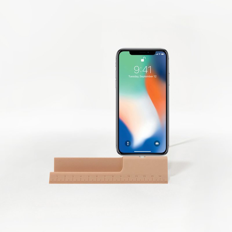 尺子充电器  (暗粉红色 ) - 手机座/防尘塞 - 乳胶 粉红色