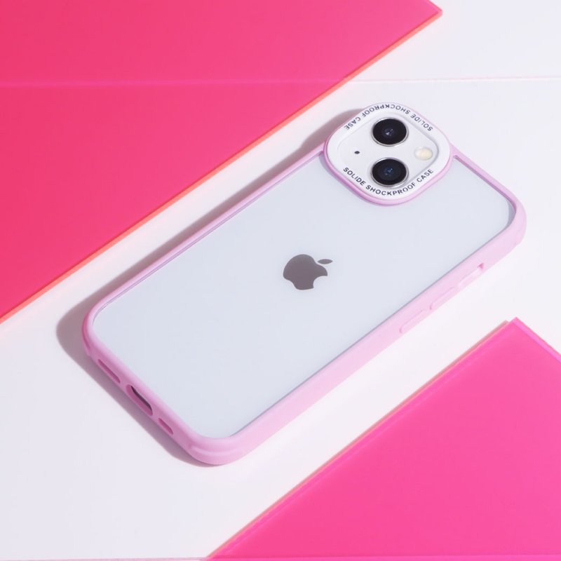 iPhone 14系列 SOPURE 极透壳特强磁吸抗菌防摔壳-粉 - 手机壳/手机套 - 塑料 粉红色
