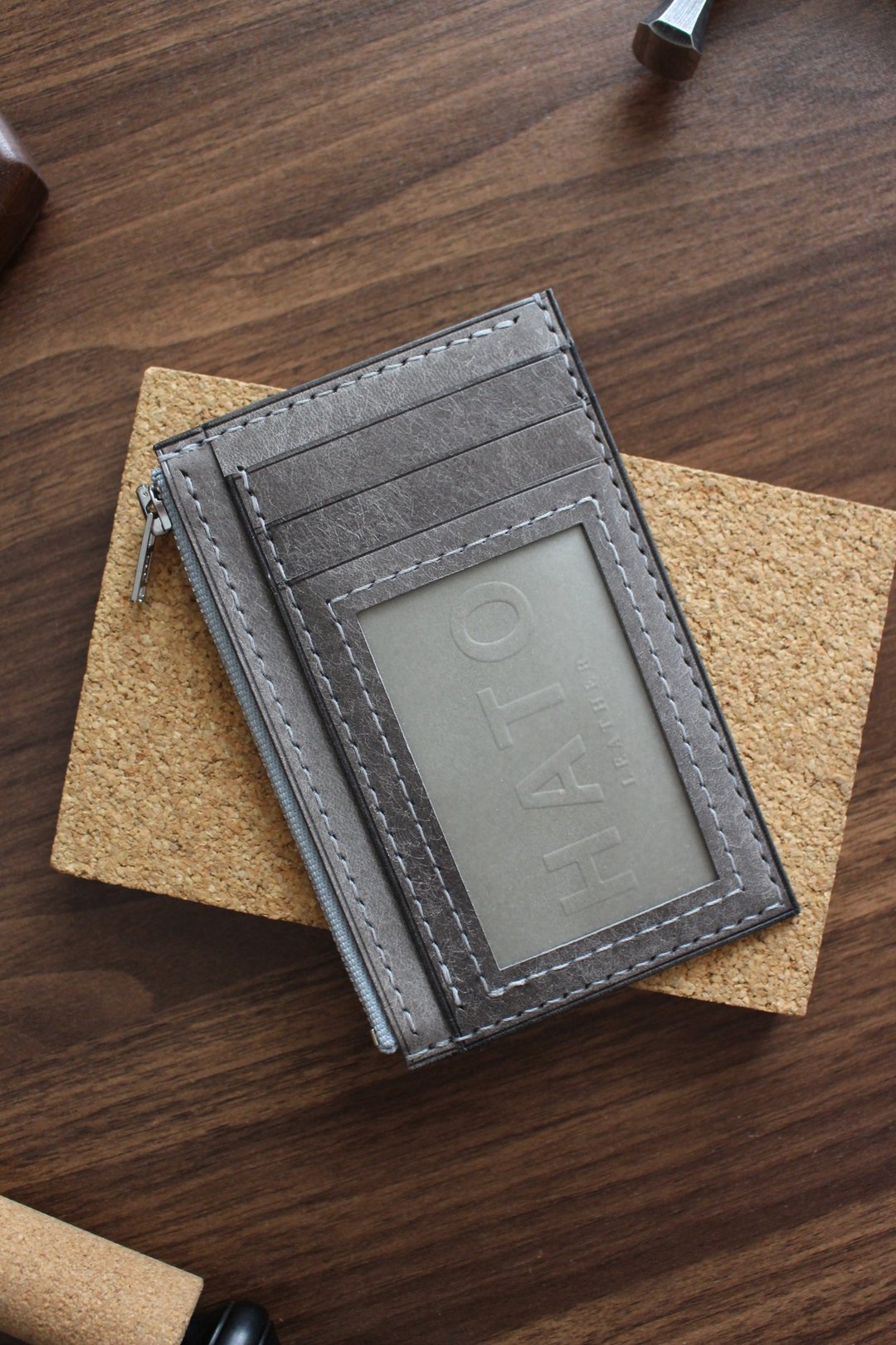 【定制】Zip coin bag / 风琴卡位散银包 / 皮革 - 零钱包 - 真皮 