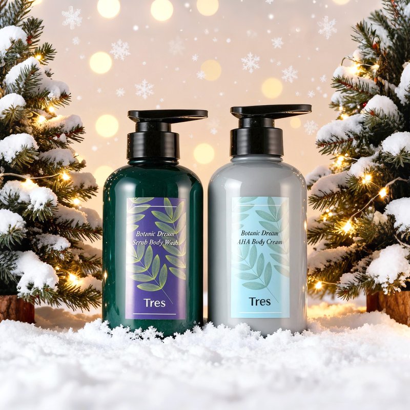 【圣诞礼物】草本梦境身体组 l 身体去角质 l 果酸身体乳 - 沐浴用品 - 塑料 蓝色