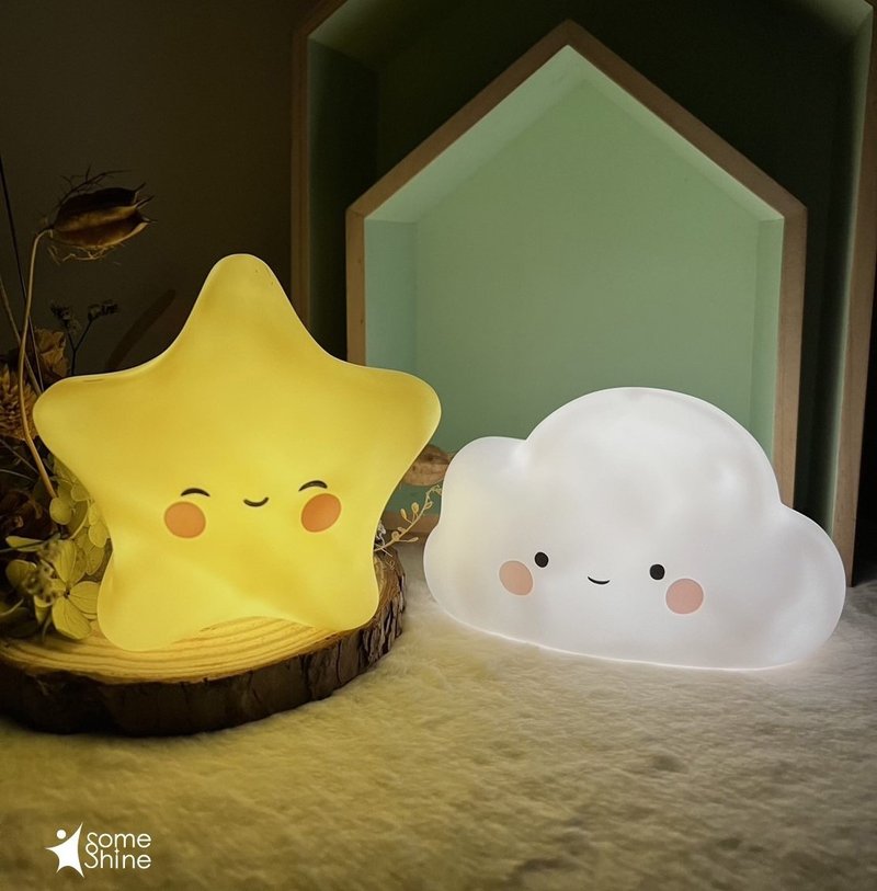 【疗愈星空组】SomeShine充电小夜灯(星星+云朵) - 灯具/灯饰 - 其他材质 多色