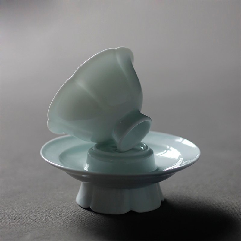 宋式 影青釉 高足茶盏 茶杯 景德镇陶瓷 - 茶具/茶杯 - 瓷 