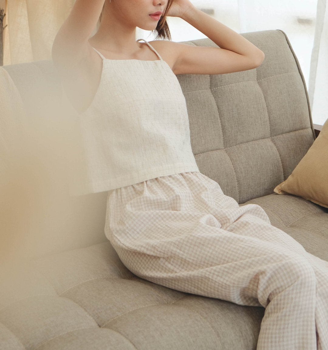 wuffle Long Pants - 女装长裤 - 棉．麻 