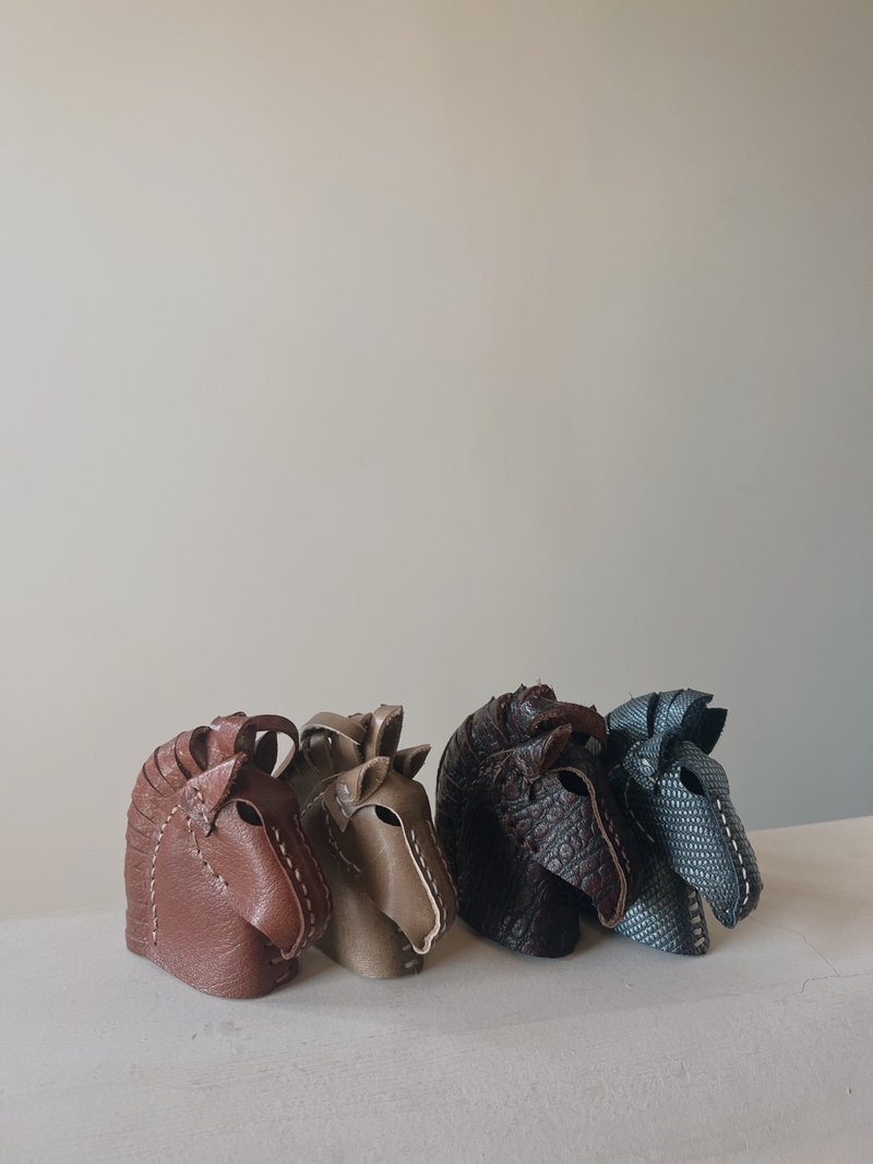 【现货款】小马造型・钥匙圈・挂饰・纯手工制作 - 其他 - 真皮 多色