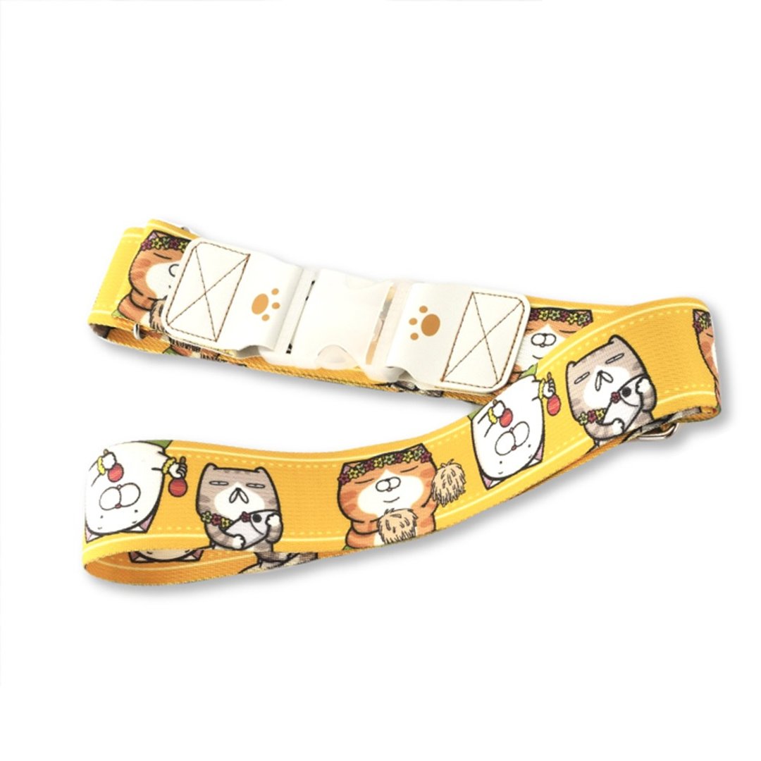 正版授权商品 台湾制 白烂猫行李箱束带 - 来去夏威夷 - 行李箱/行李箱保护套 - 其他材质 橘色