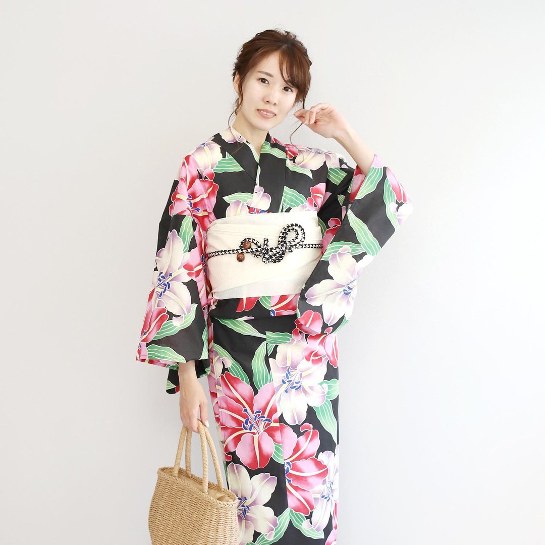 日本 和服 女性 浴衣 腰封 2件组 F Size x33-14 yukata - 其他 - 棉 红色