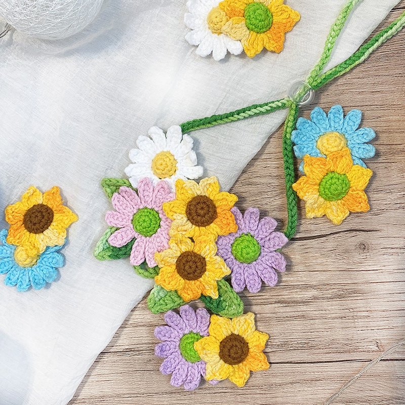 浪漫群花套装  狗猫领巾  时尚浪漫宠物套装 发夹订购请私讯 - 其他 - 棉．麻 