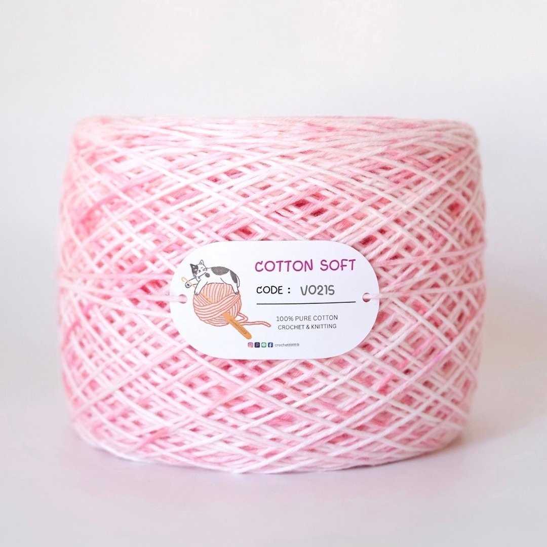 Cotton Soft 3-ply 高级珠光纱 V0215 - 编织/刺绣/羊毛毡/裁缝 - 棉 多色