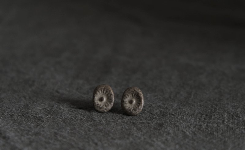 No.9太浓了吧咖啡系列二号-ying work shop - 耳环/耳夹 - 陶 