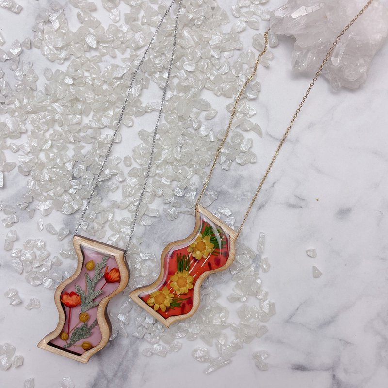 波浪项链/No 303 - 项链 - 树脂 