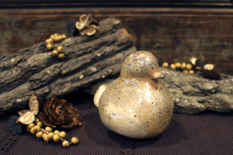 柴烧  | 鸭鸭摆饰 - 摆饰 - 陶 橘色