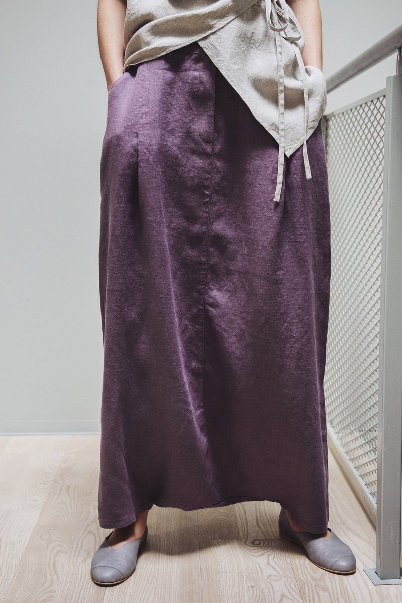 Linen Pants Motumo - 14K5 - 女装长裤 - 亚麻 多色