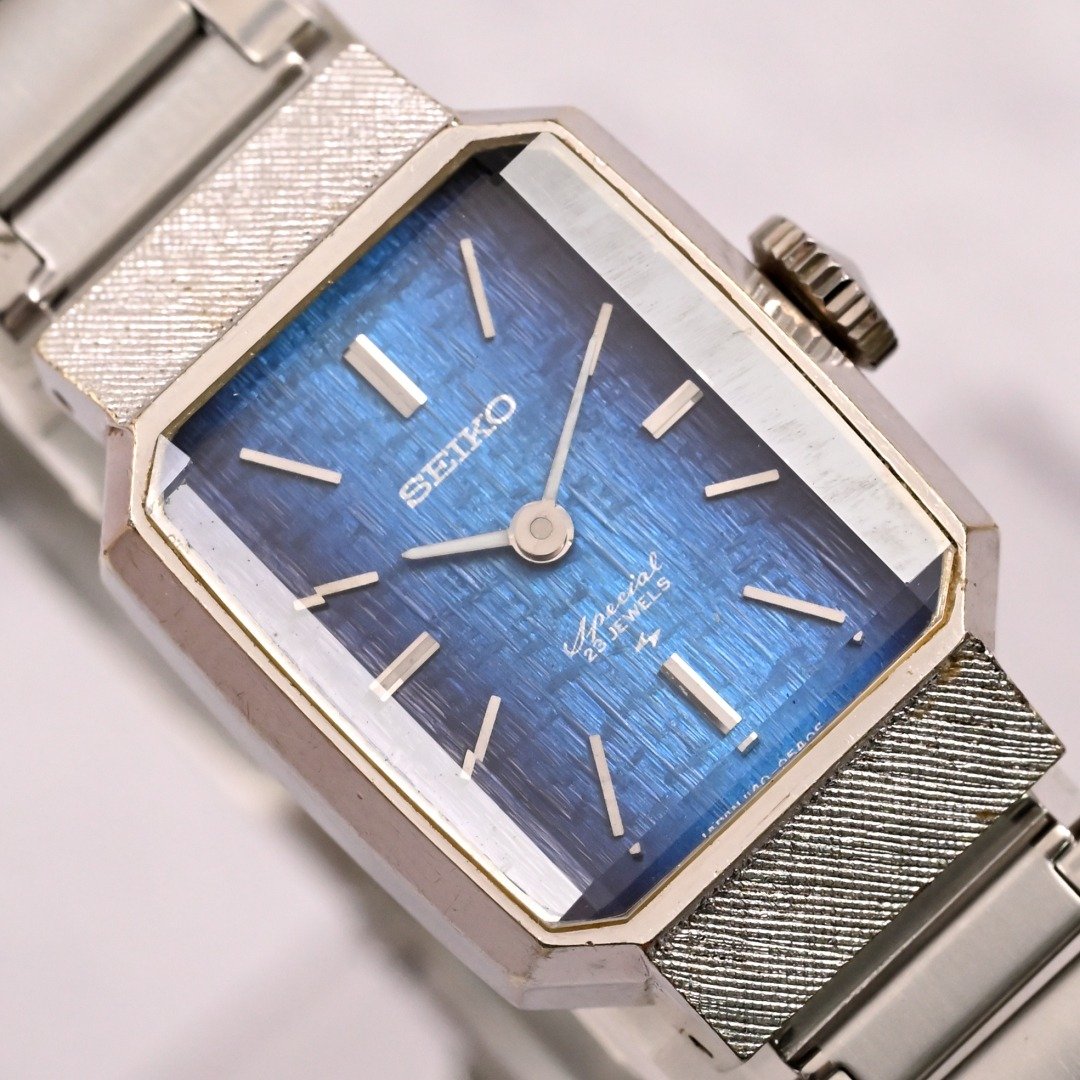 [SEIKO] 复古 Seiko 特别女士手动上链手表 WGP 表壳蓝表盘 1963 年 日本发货 - 女表 - 其他材质 蓝色