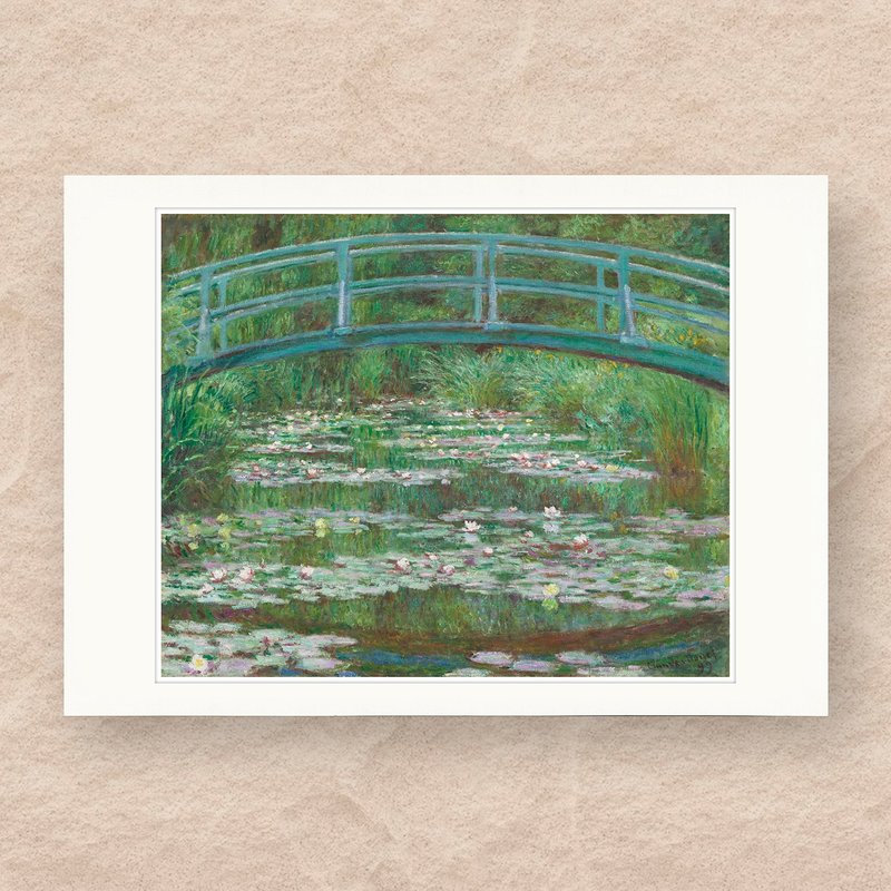 【 艺术画卡 】莫内・日本式步桥 | B4画卡 - 海报/装饰画/版画 - 纸 绿色