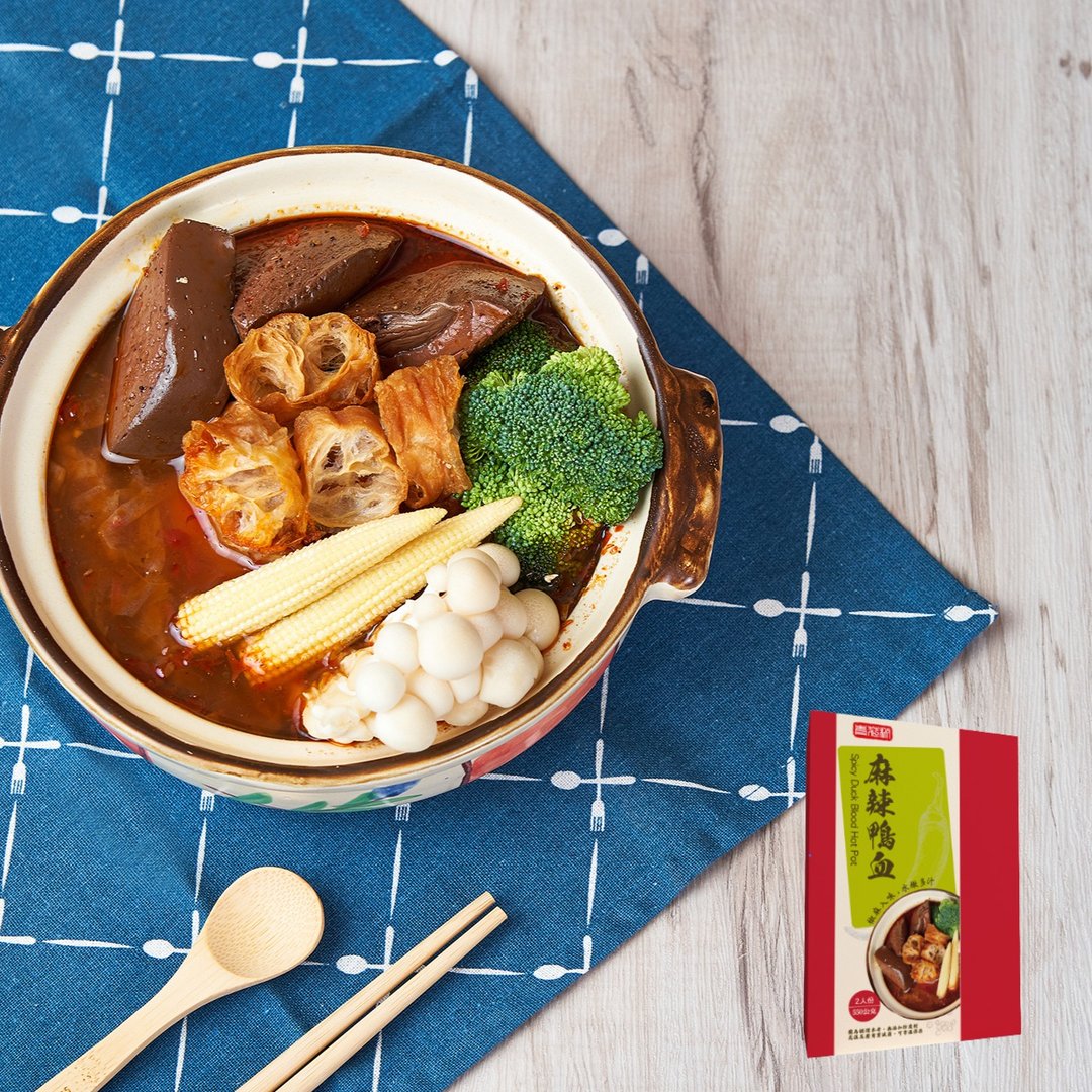 青花椒入味 麻辣鸭血锅底 (550g/2人份) - 料理包 - 其他材质 咖啡色