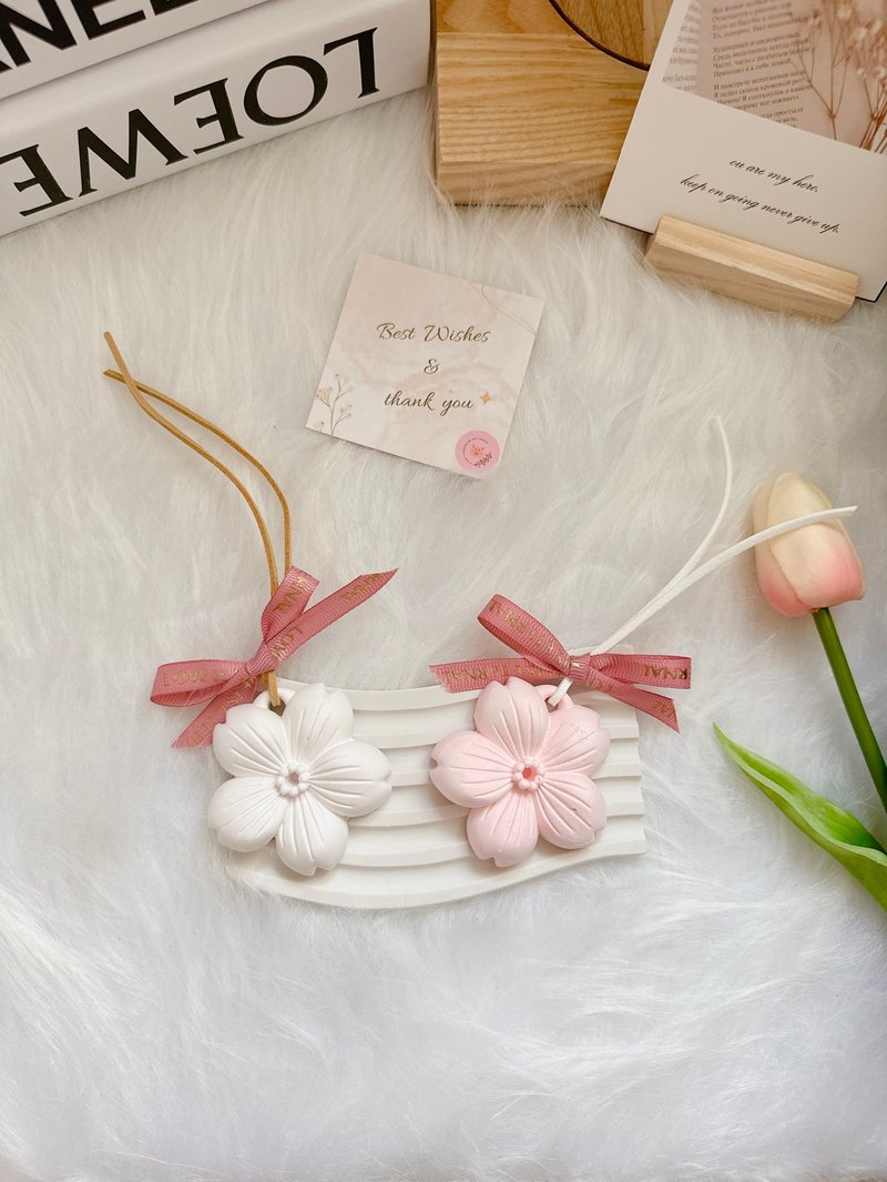 婚礼小物 捧花礼 探房礼-日本樱花扩香片 - 香薰/精油/线香 - 其他材质 粉红色