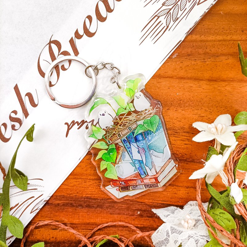 築巢 / 晶透吊飾_鑰匙圈 - 钥匙链/钥匙包 - 塑料 多色