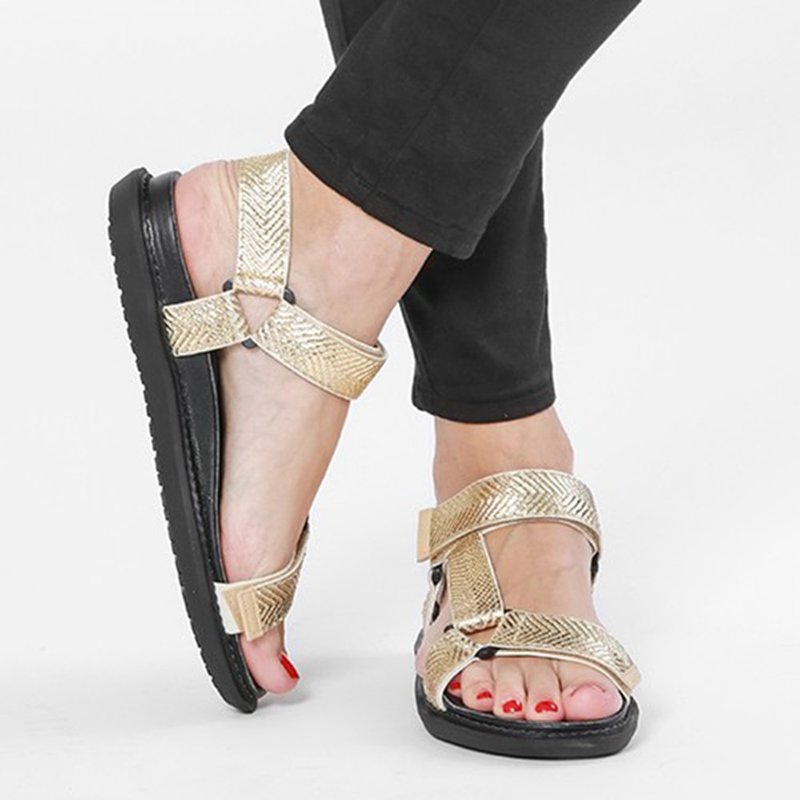 Sonya 凉鞋 - 女款休闲鞋 - 其他材质 金色