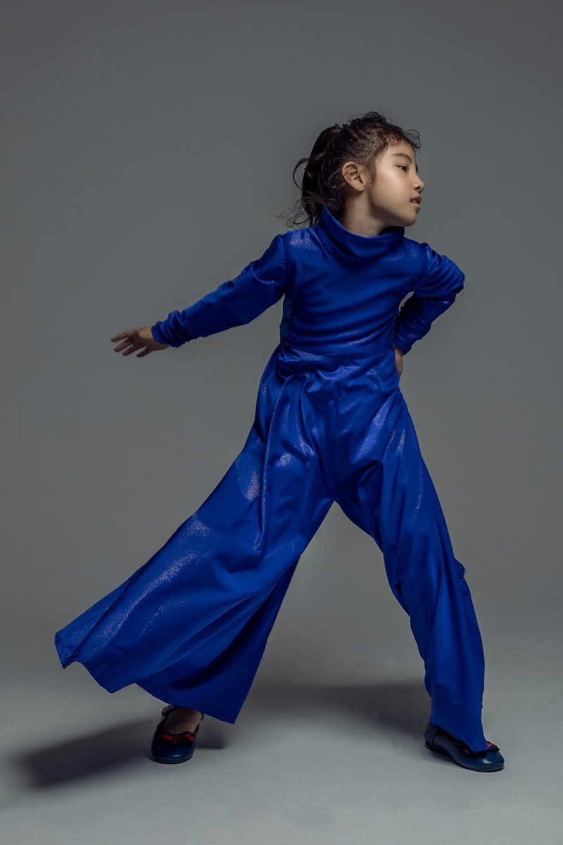 Glitter Jumpsuit with Roll Neck / FW2019 - 童装礼服/连衣裙 - 其他材质 