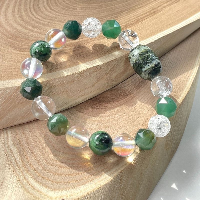 星野星钻手串/东陵玉红绿宝/天然/水晶手链/能量石/原生态032304 - 手链/手环 - 水晶 多色