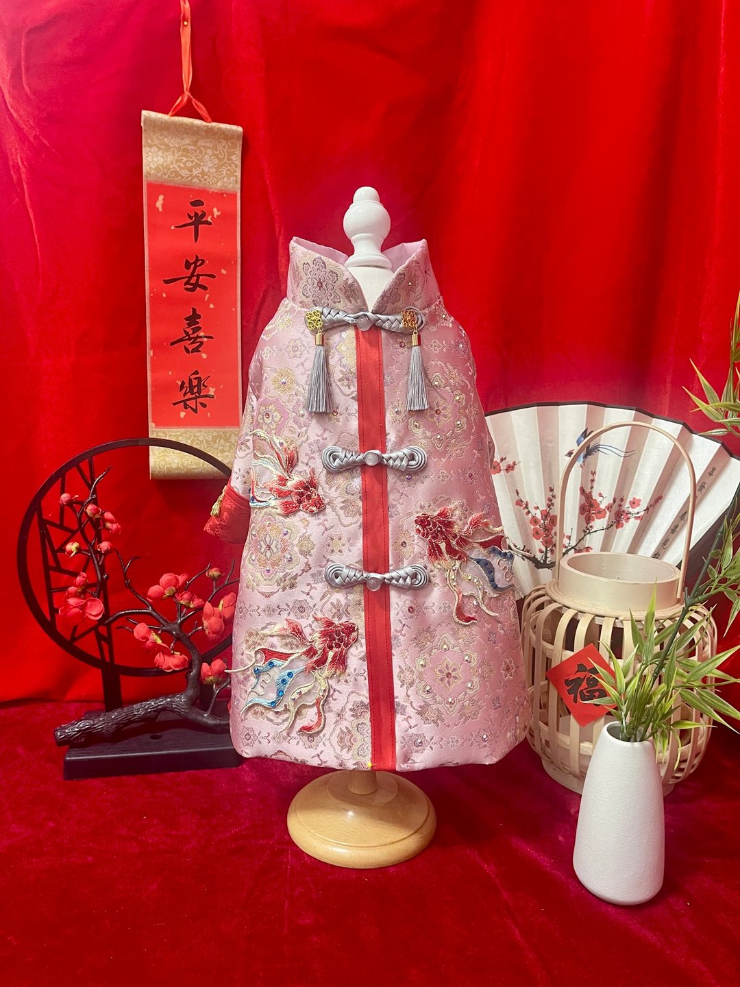 粉红色金鱼唐装 - 衣/帽 - 其他材质 粉红色