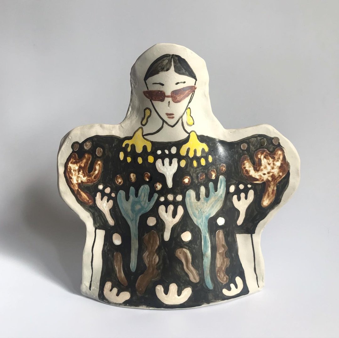 Portrait of a lady - 摆饰 - 陶 多色