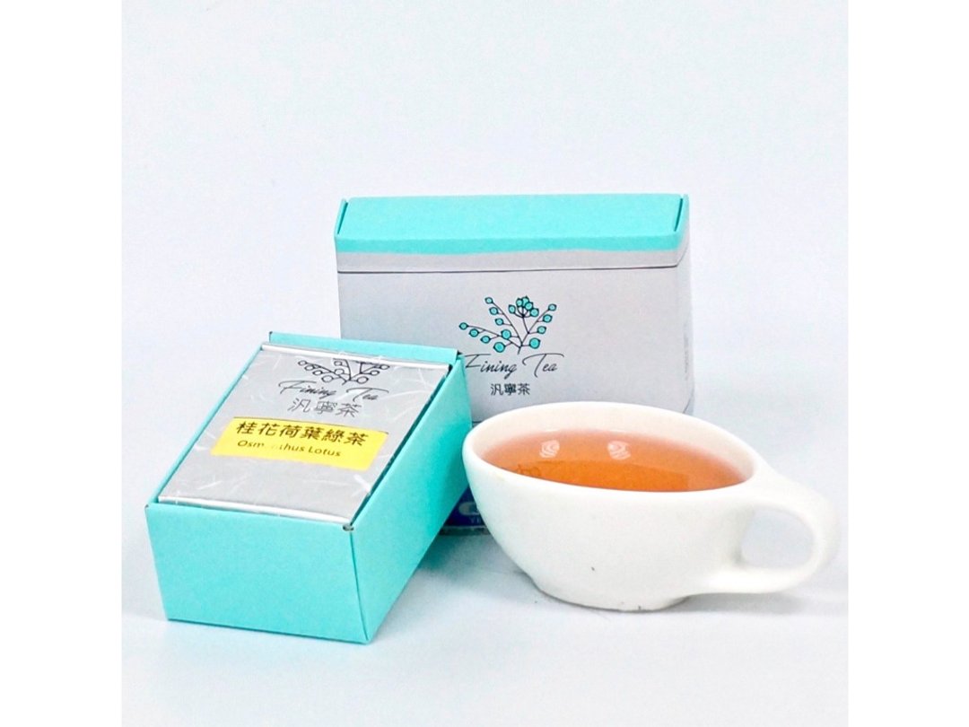 【泛宁茶FiningTea】桂花荷叶绿茶∣无咖啡因∣无热量∣8入装 - 茶 - 植物．花 金色