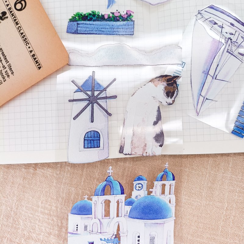 地中海之境 / 裝飾膠帶 - 纸胶带 - 塑料 多色