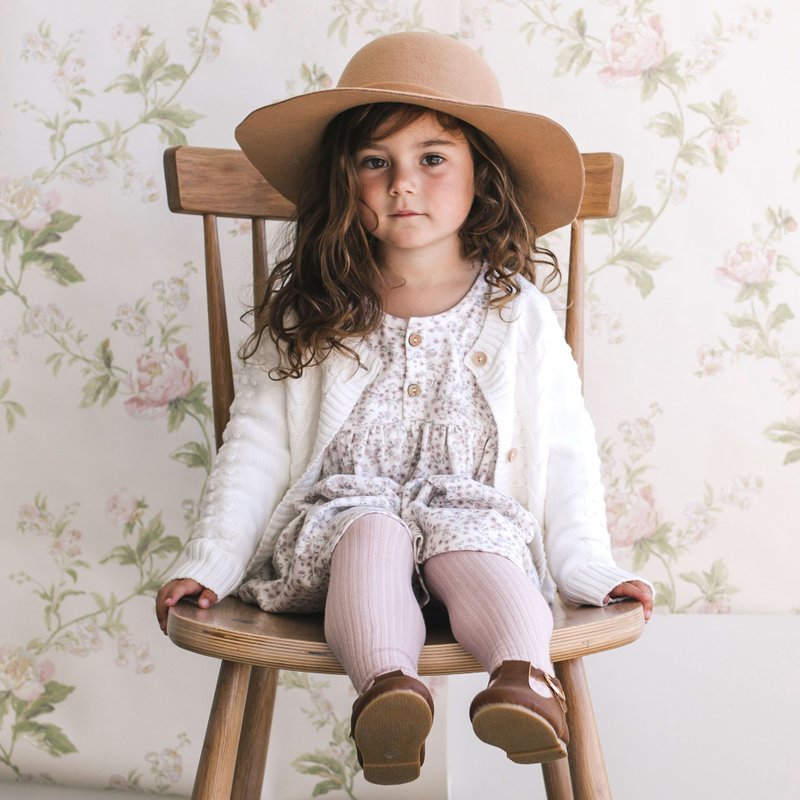 JK 有机棉长袖小洋装 白底小碎花 - 其他 - 棉．麻 白色