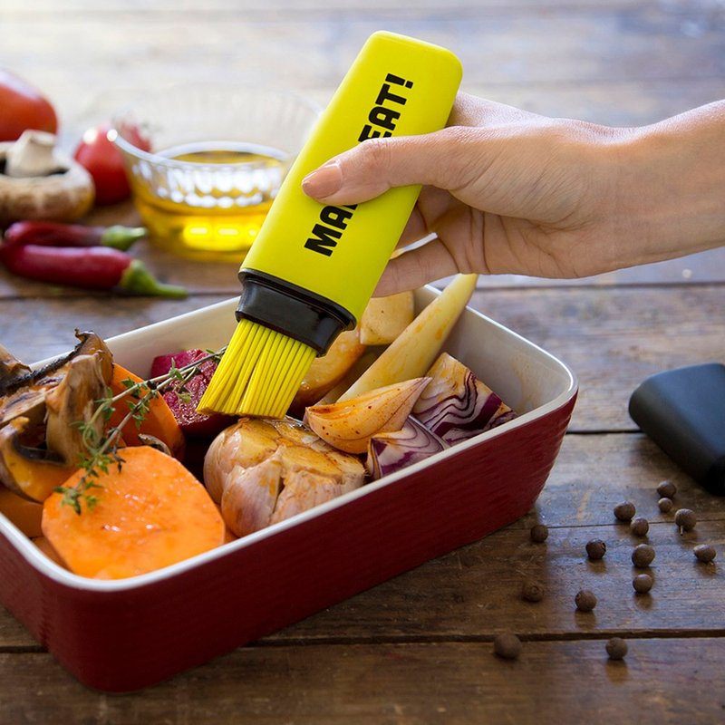 OTOTO 萤光笔调味刷 - 调味罐/酱料瓶 - 塑料 黄色