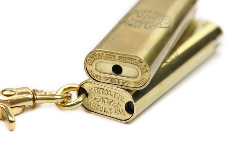 【METALIZE】黄铜打火机套-越战裸女款 - 其他 - 其他金属 