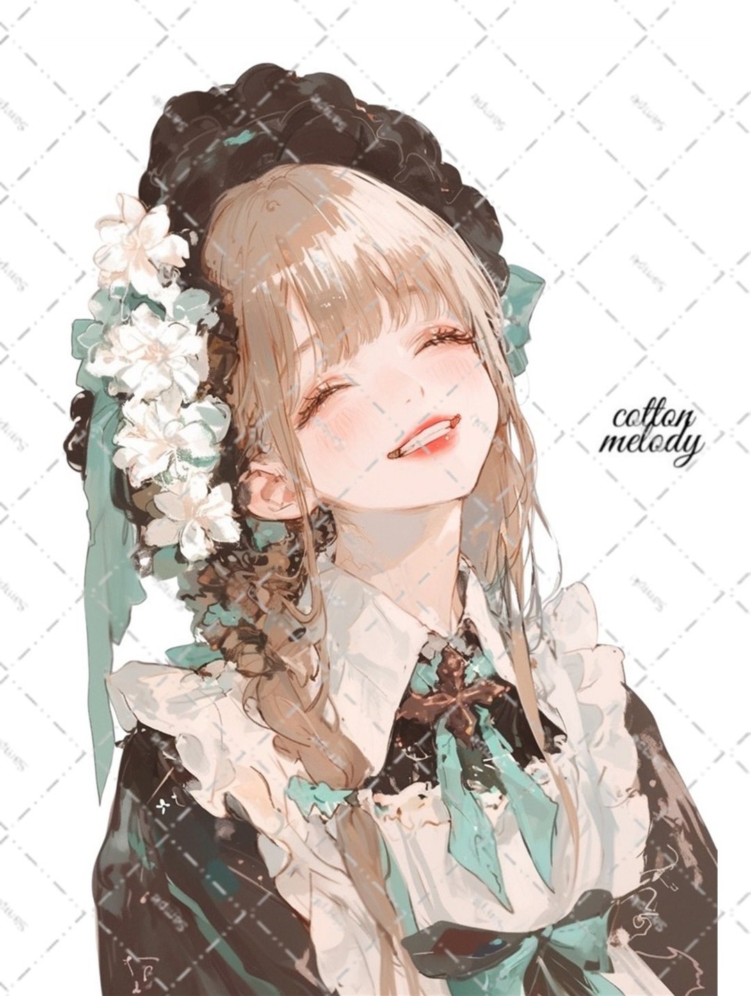 original sticker no.6665 人物贴纸 原创贴纸 人物贴纸 女孩贴纸 原创人物贴纸 - 贴纸 - 纸 