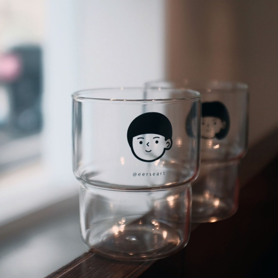 【24H出货】可爱情侣积木杯一对 - 玻璃杯 - 玻璃 