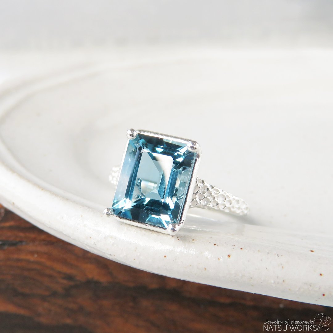 伦敦蓝托帕石 戒指 / London Blue Topaz Ring - 戒指 - 宝石 蓝色