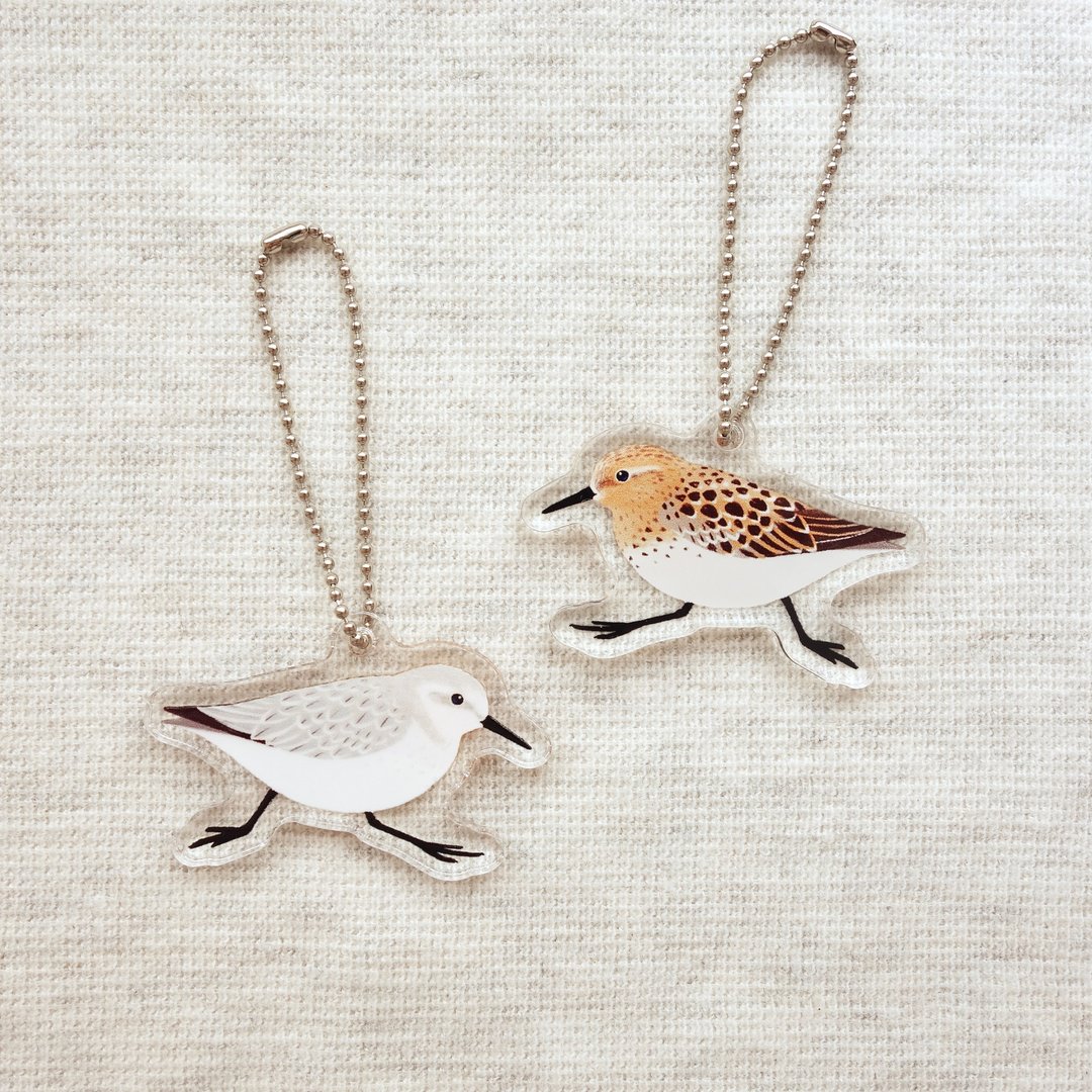 Sanderling Acrylic key chain - 钥匙链/钥匙包 - 压克力 