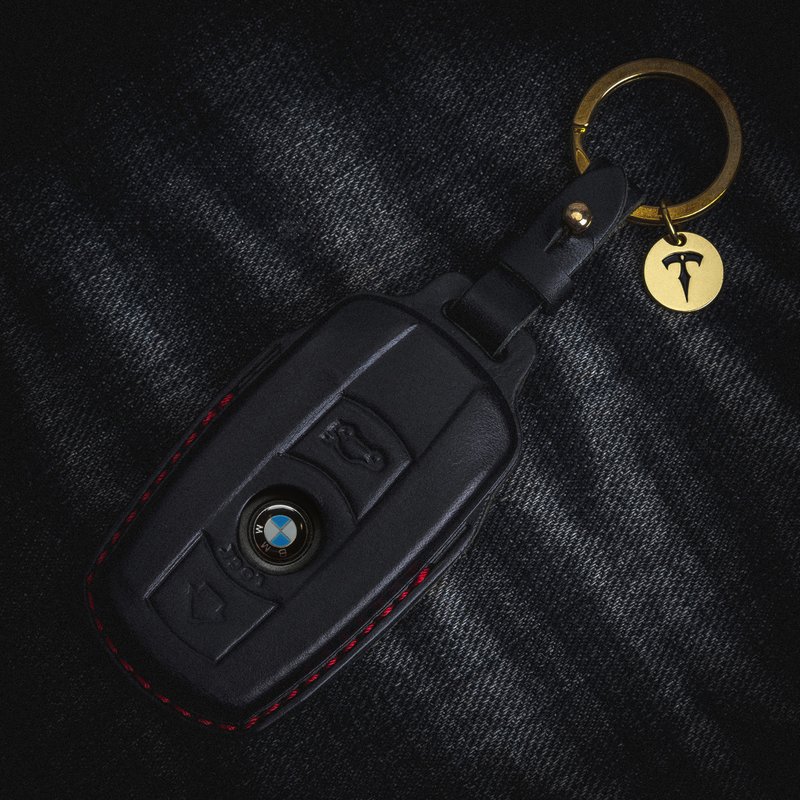 宝马 BMW F30 F31 330 420 520 Z4 M2 M3 汽车钥匙皮套 - 钥匙链/钥匙包 - 真皮 黑色