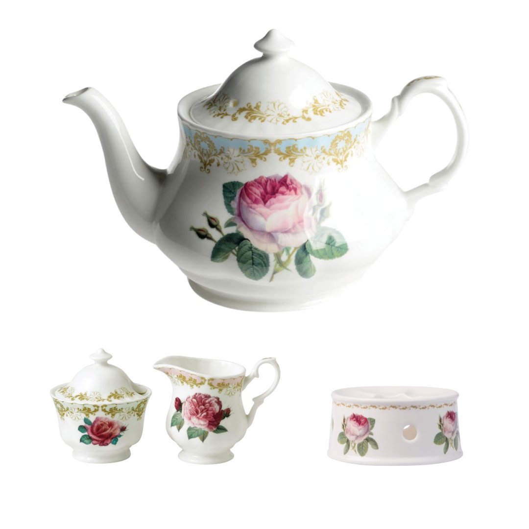 英国 RK | Vintage Roses 古典玫瑰园 经典套组 1000 ml x 糖奶罐 - 茶具/茶杯 - 瓷 