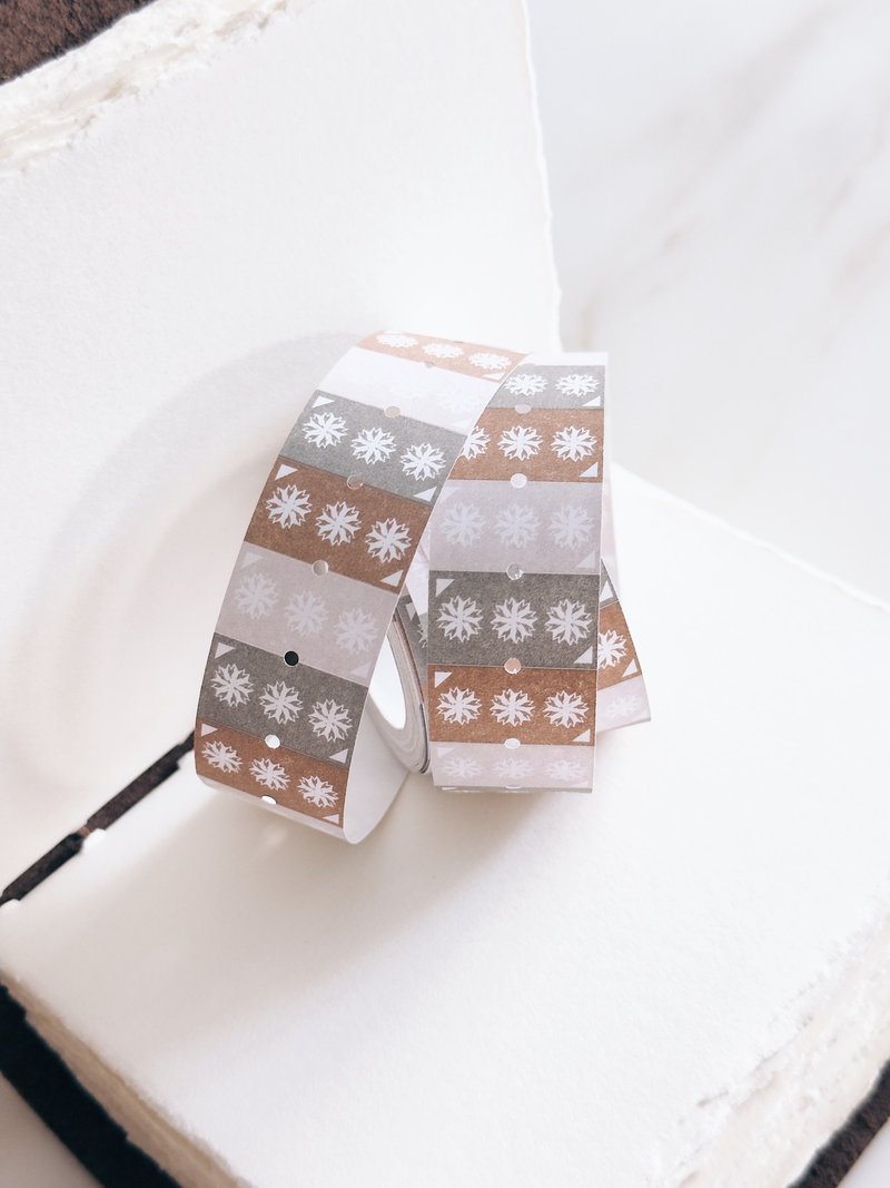 Snowflake / 3 colours・标签贴纸卷・Sticker Roll - 贴纸 - 纸 