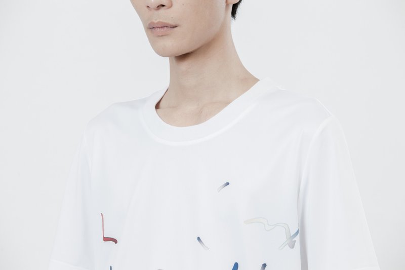 实验·印花T-SHIRT - 男装上衣/T 恤 - 聚酯纤维 
