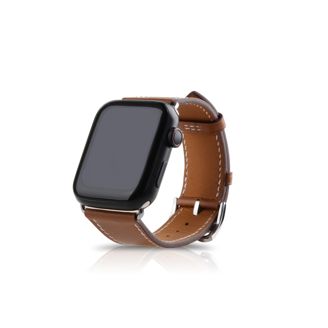 Lussoloop Swift 小牛皮Apple watch表带 42mm / 44mm / 45mm - 其他 - 真皮 咖啡色