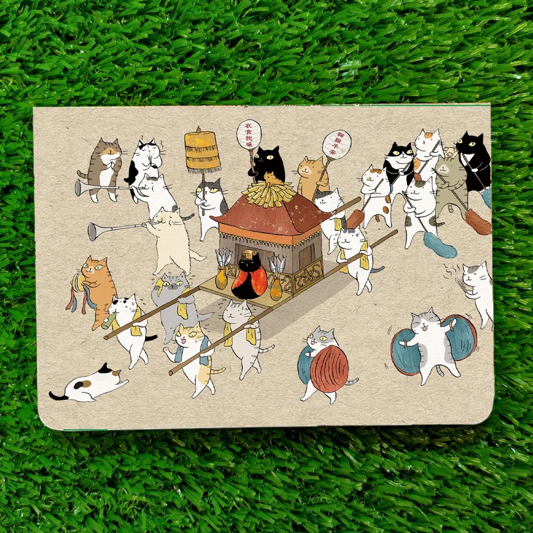 3猫小铺猫咪笔记本-疯猫祖(插画家:猫小姐) - 笔记本/手帐 - 纸 