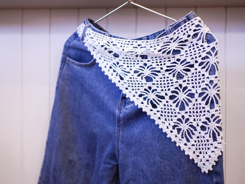 两用三角巾-纯白色 - 丝巾 - 棉．麻 白色