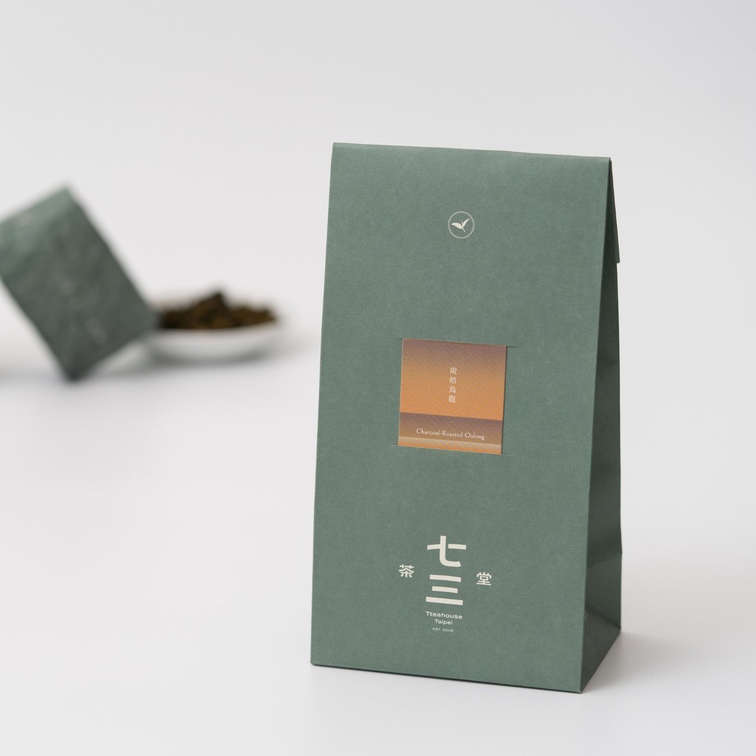七三茶堂 精品原叶丨炭焙乌龙 200g–生活袋 - 茶 - 纸 绿色