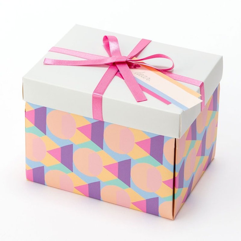 日本IrohaPublish 蹦跳惊喜礼盒 - 粉彩几何 - 卡片/明信片 - 纸 粉红色