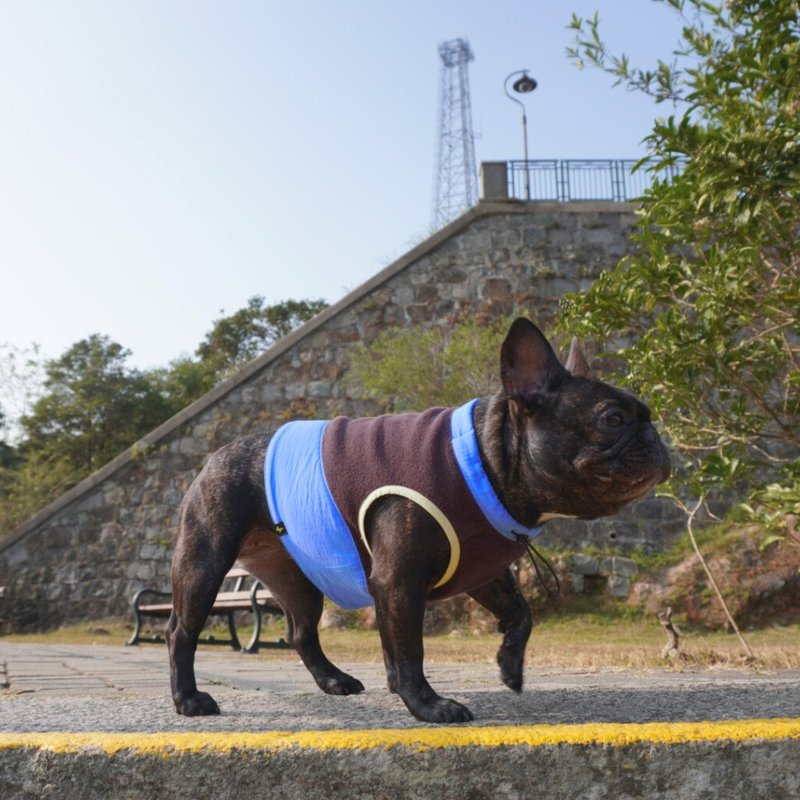 Zuuie Juno 防起毛球抓毛绒啡蓝背心 - 衣/帽 - 其他人造纤维 多色