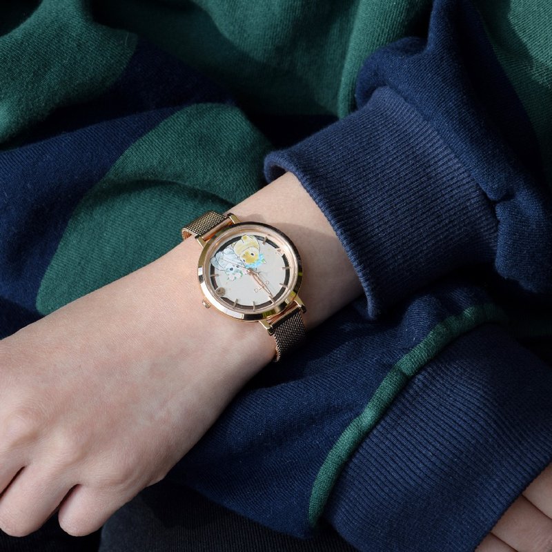 GOTO x mofusand猫福珊迪系列限量–米兰带–花圈兔兔 - 女表 - 不锈钢 橘色