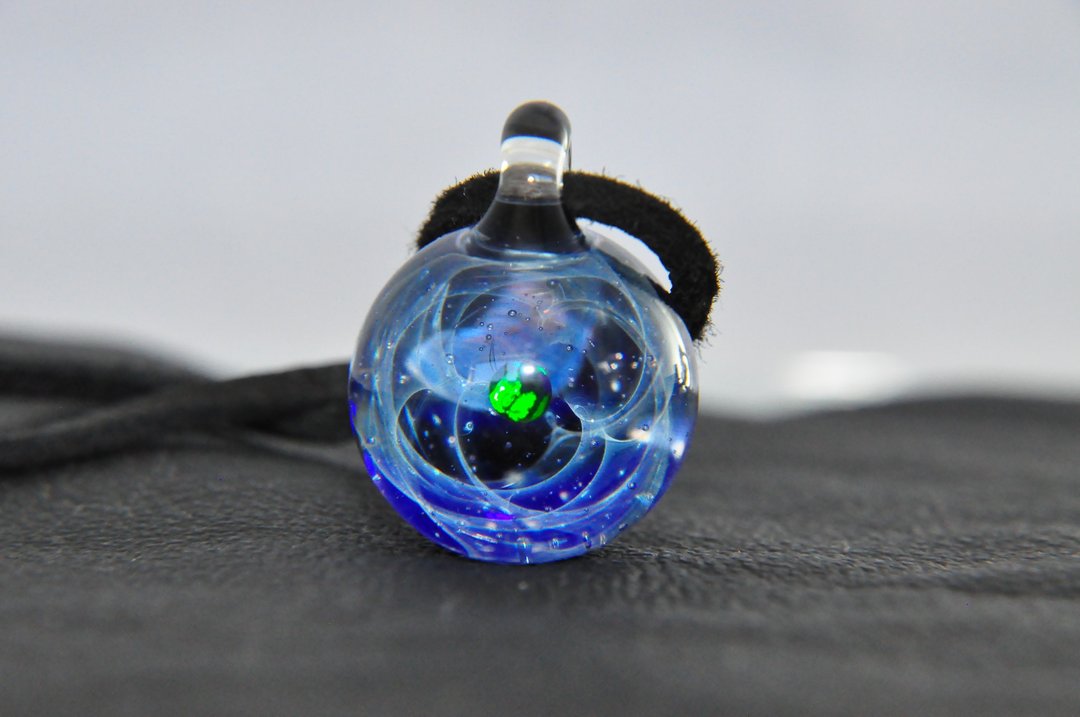 [Planetary orbit] Space glass pendant - 项链 - 玻璃 